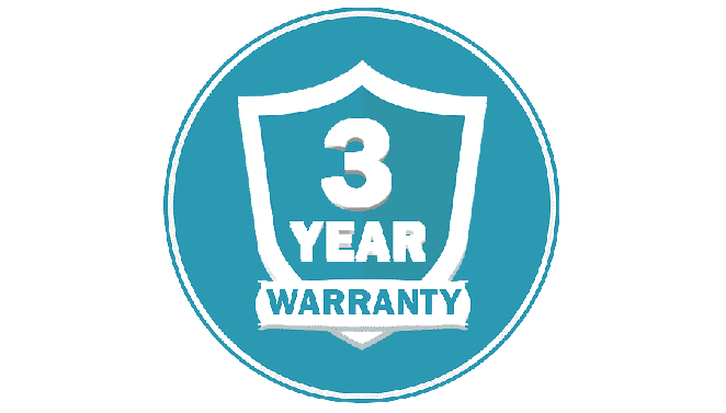 3 Year Warranty (67% of customers take this option)