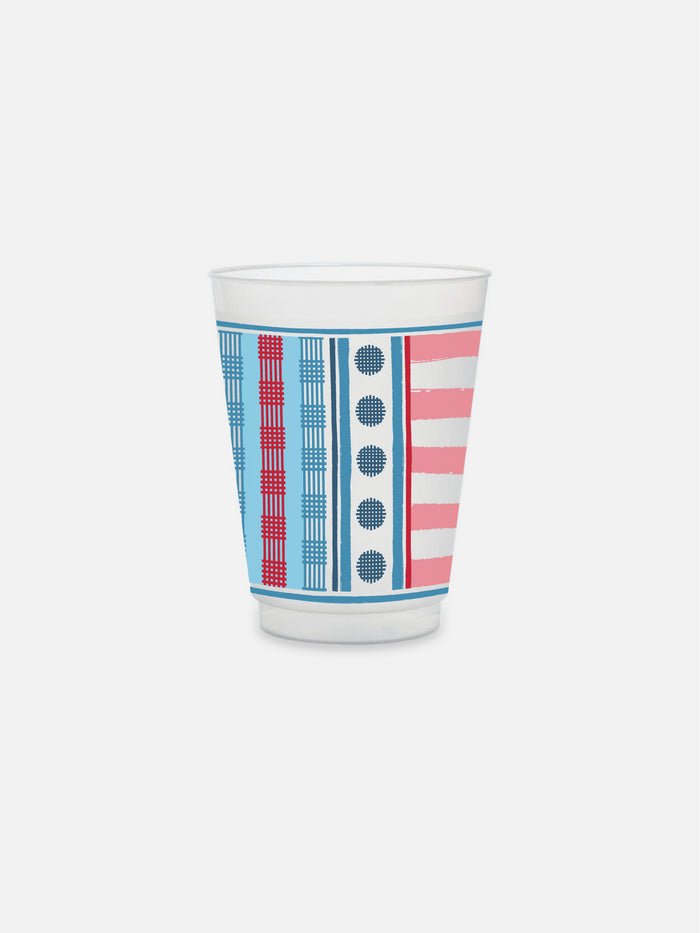 4th of July Cups Frosted Cups