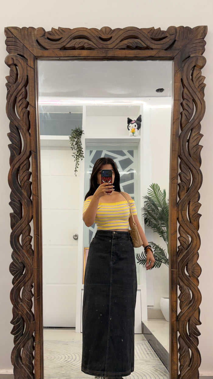 61) cute Korean skirt 34-35 waist/l:35