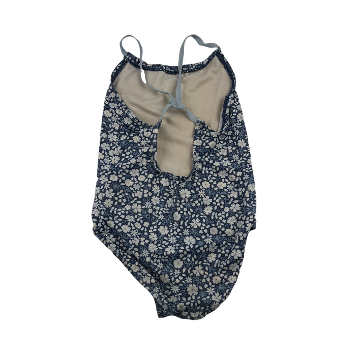 7-8 years navy blue floral swimsuit