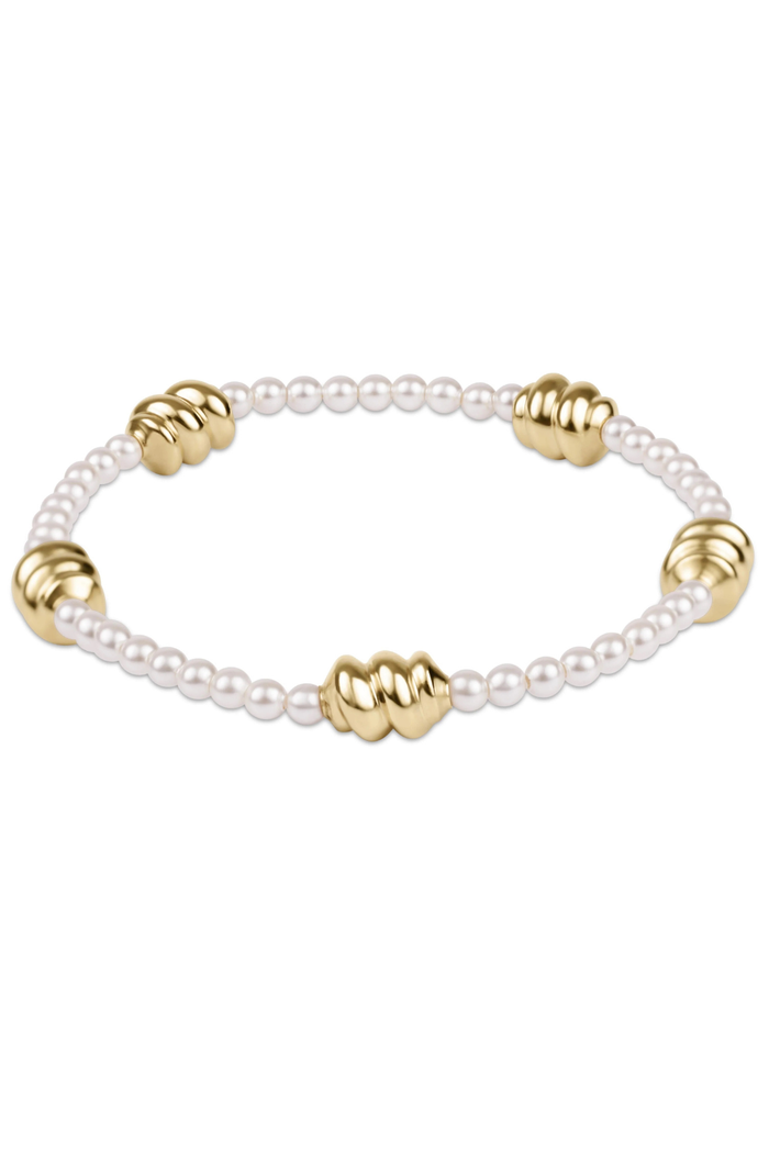 Admire Gold 3mm Pearl Bracelet