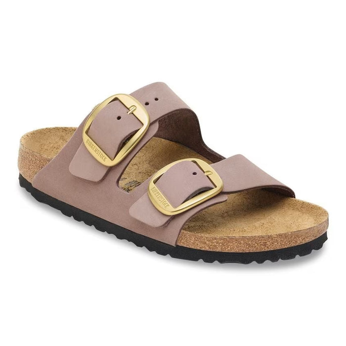 Birkenstock Big Buckle Nubuck Leather Faded Purple