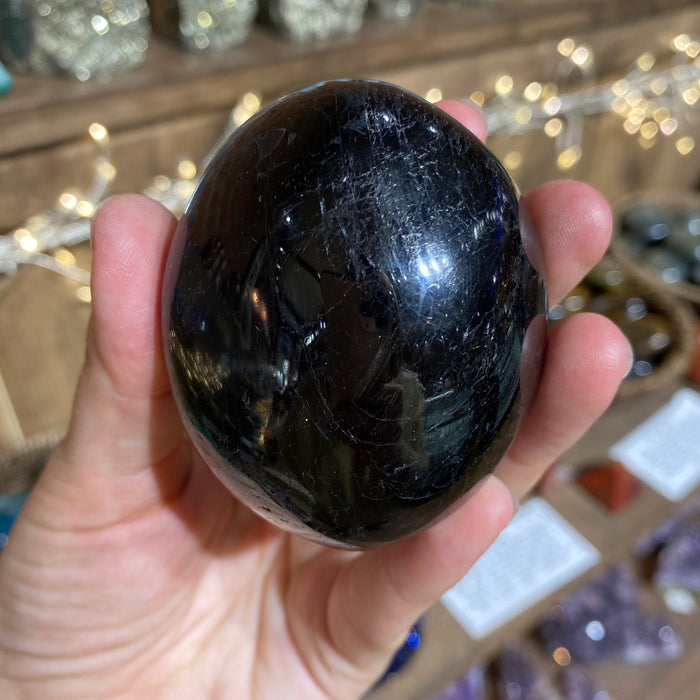 Black Tourmaline Palm Stone