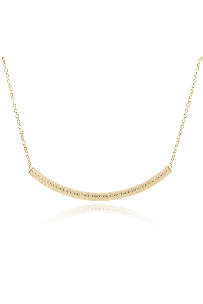 Bliss Bar Textured 16" Necklace Gold