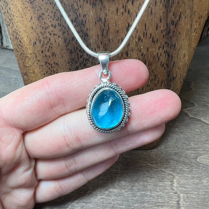Blue Topaz Pendant