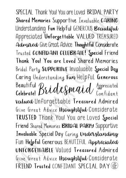 Bridesmaid Spiral Notebook