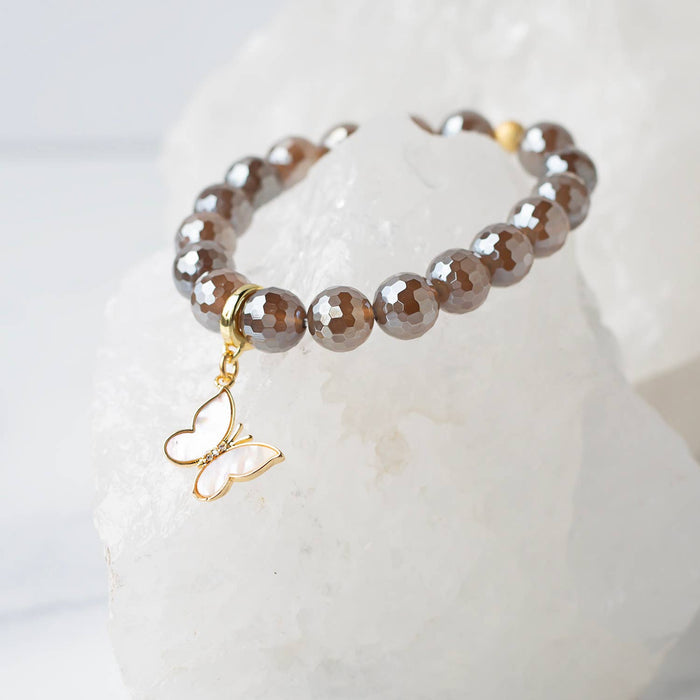 Butterfly Mother of Pearl Charm