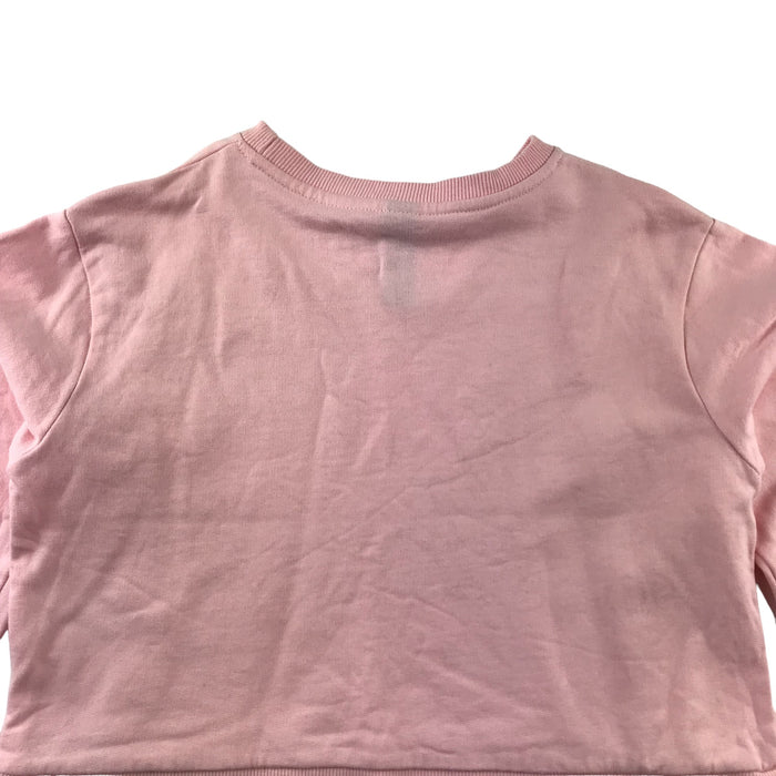 Closure 12 years pink cropped cotton sweater