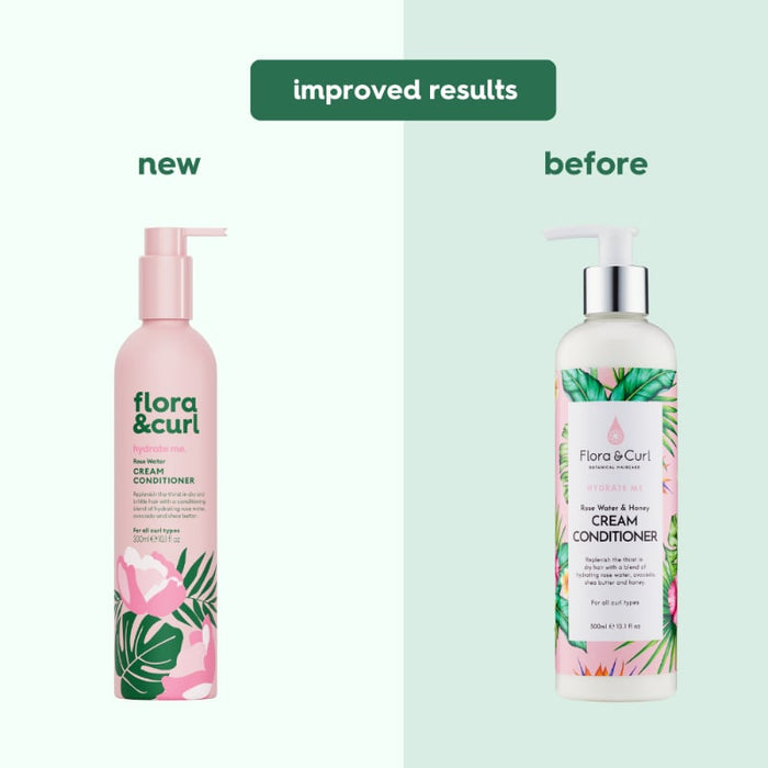 Flora & Curl Rose Water Cream Conditioner, curly hair conditioner available in Australia