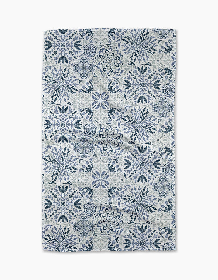 Floral Medallions Tea Towel