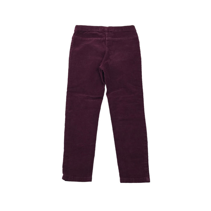 George 5-6 years burgundy corduroy jeggings