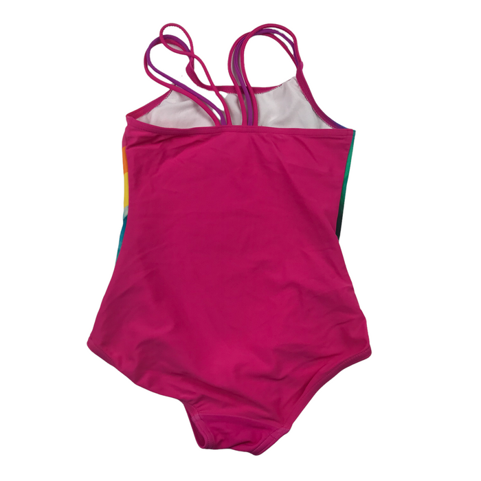 George 6-7 years pink Trolls movie swimsuit