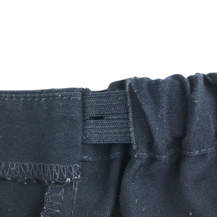 Girls navy pleated adjustable waist school skirt
