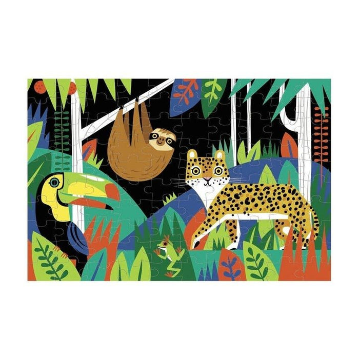 Mudpuppy Glow in the Dark Puzzle - Rainforest (100pc) | Koop.co.nz