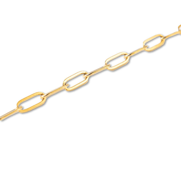 Gold Paper Clip Chain Bracelet