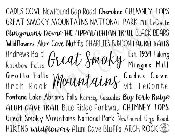 Great Smoky Mountains Digital Download