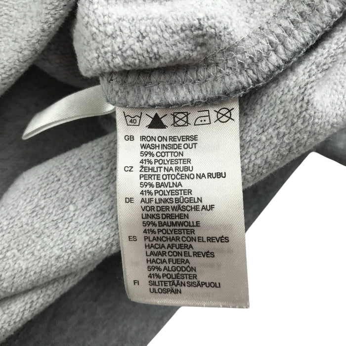 H&M 7-8 years grey crewneck monster velvet sweater