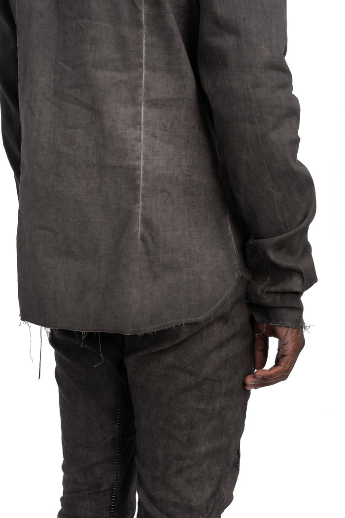 MD75 | SS26 - Linen shirt, Antra resin MD13283L