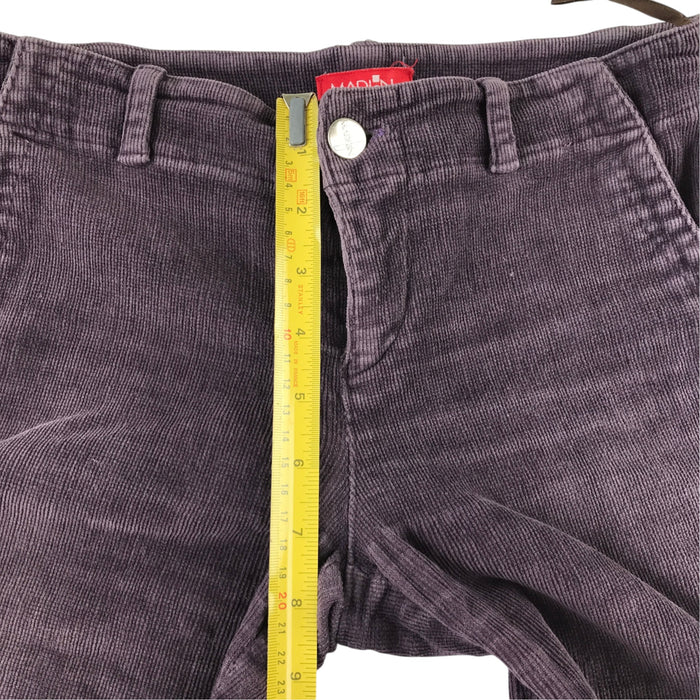 Madlen W26 dark purple corduroy flared trousers cotton