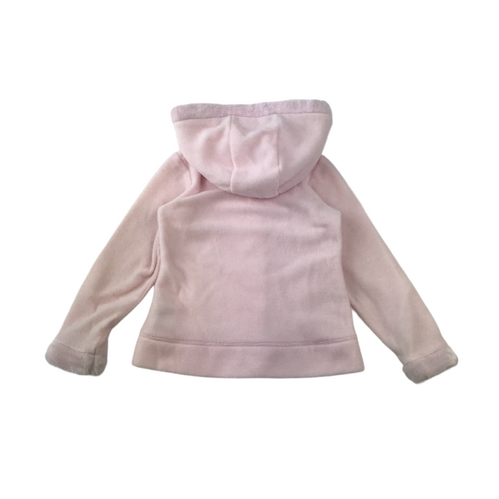 Matalan 4 years pink fluffy zipped hoodie