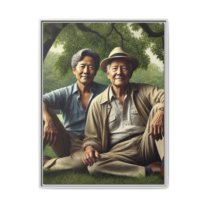 30" x 40" (Vertical) / White / 1.25"