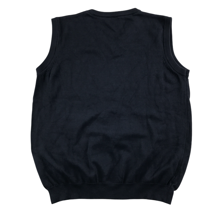 Navy unisex v-neck school tank top