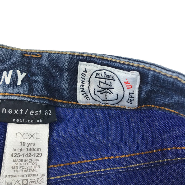 Next 10-11 years blue skinny stretchy jeans