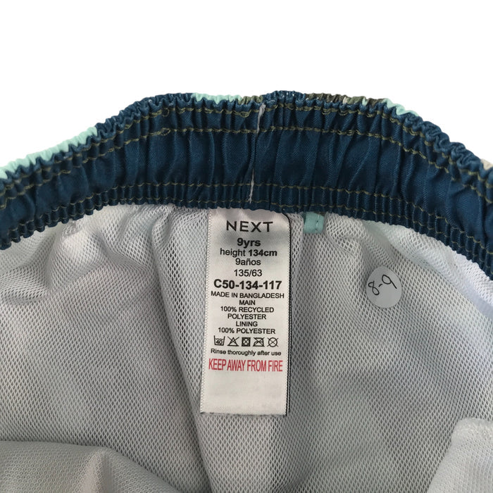 Next 8-9 years blue khaki camo swim trunks