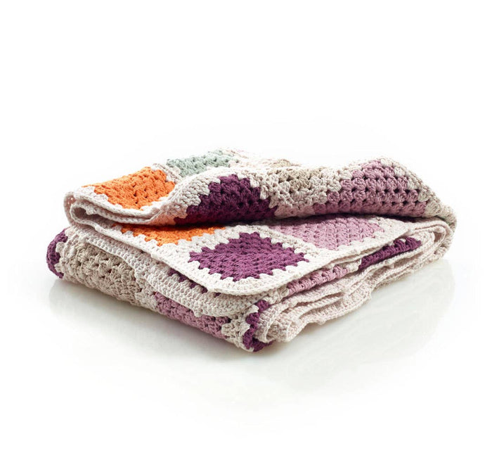 Organic Granny Square Blanket