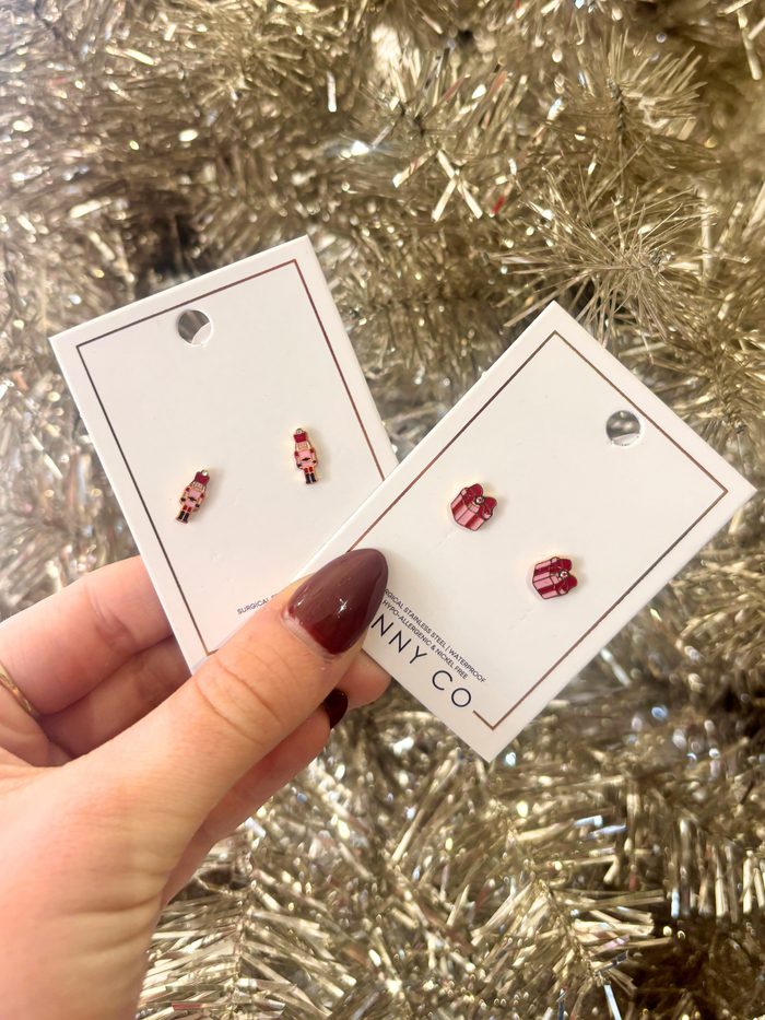 Present Stud Screwback Earring