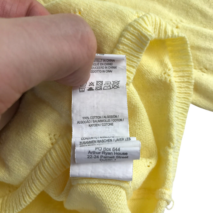 Primark 5-6 years yellow knitwear cardigan