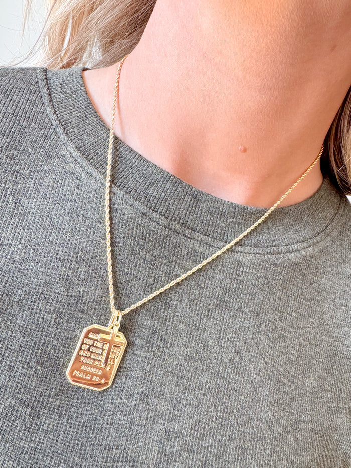 Psalm 20:4 Necklace