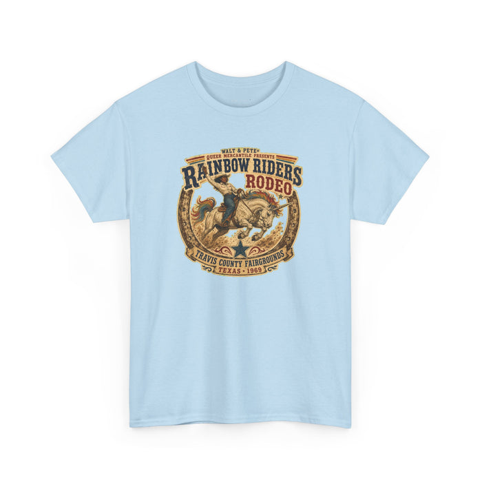 Rainbow Riders Rodeo Texas 1969 Black Cowgirl Pride T-Shirt