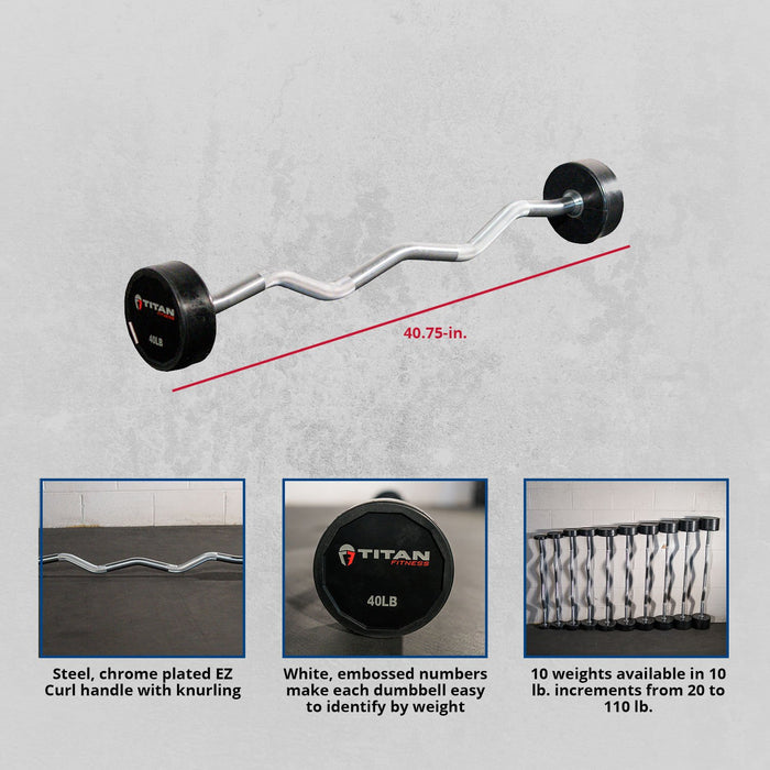 Scratch and Dent - Rubber Fixed Barbell