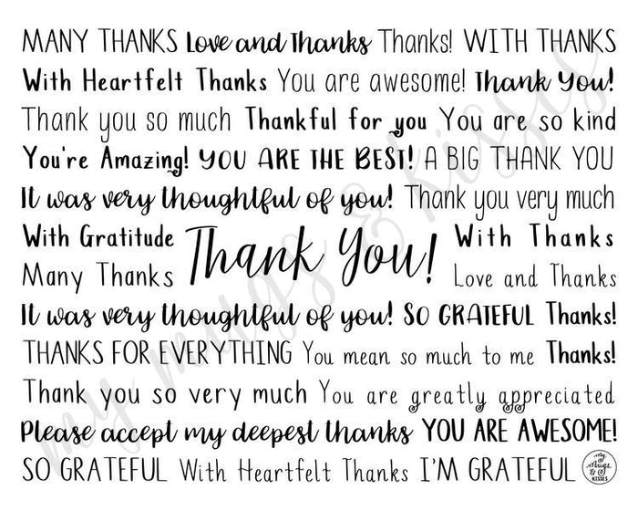 Thank You Digital Download