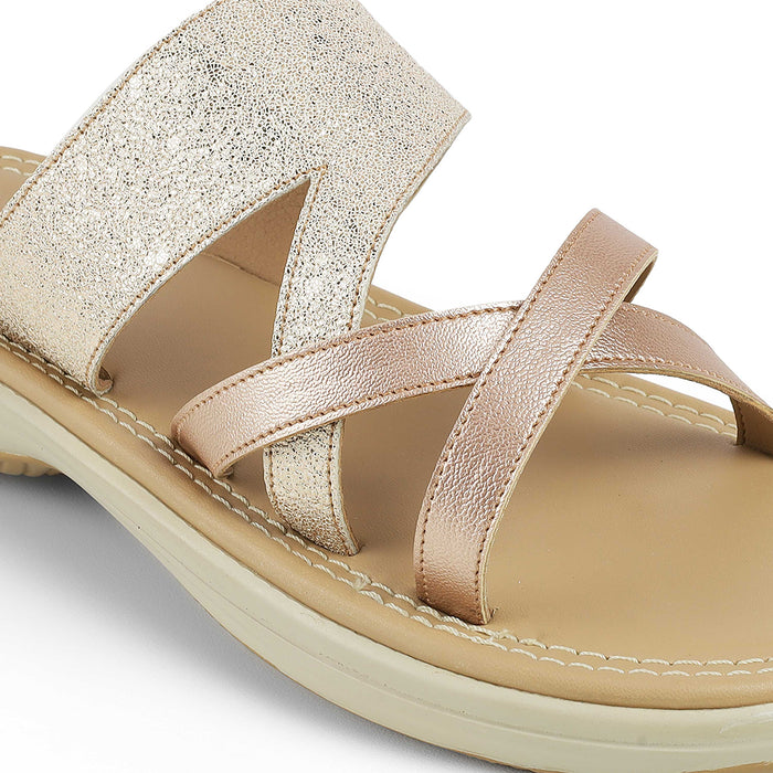 The Rofila Champagne Flatform Flats