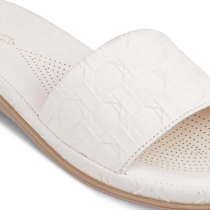 The Vienna White Women's Casual Flats Tresmode - Tresmode