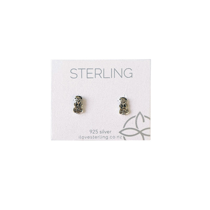 Sterling Tiki Stud Earrings | Koop.co.nz