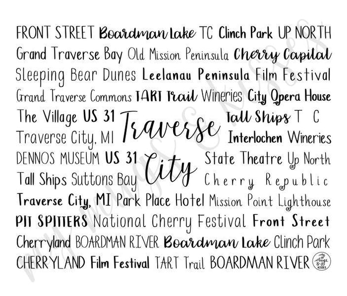 Traverse City, MI Travel Mug