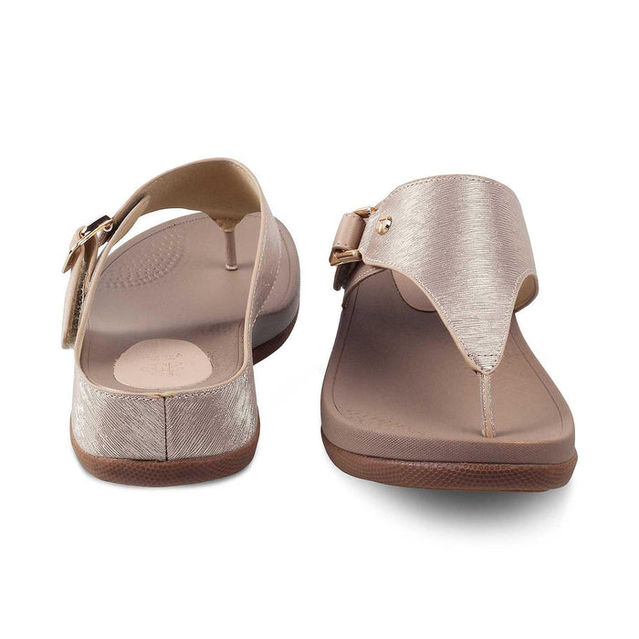 The Aaryed Gold Women's Casual Wedge Sandals Tresmode - Tresmode