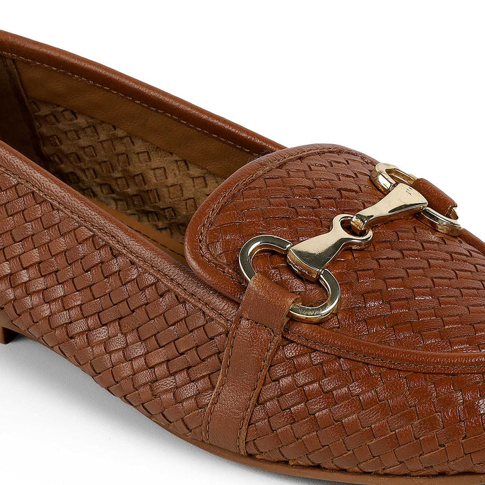 Tresmode Anweave Tan Women's Dress Loafers