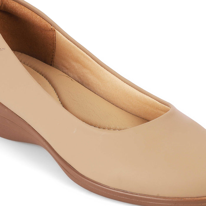 Vallersso Camel Women's Casual Wedge Ballerinas Tresmode