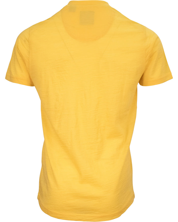 VICTOR MERINO V-NECK TEE - SUNSHINE
