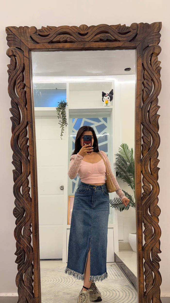 1 Pinterest Denim Skirt 28 waist/l:30