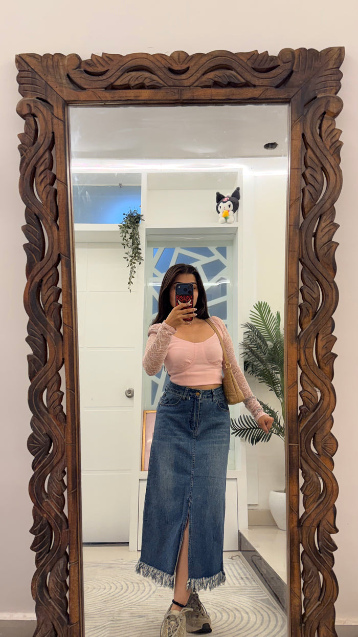 1 Pinterest Denim Skirt 28 waist/l:30
