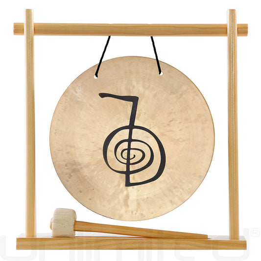 10" Cho Ku Rei Reiki Gong on Stands