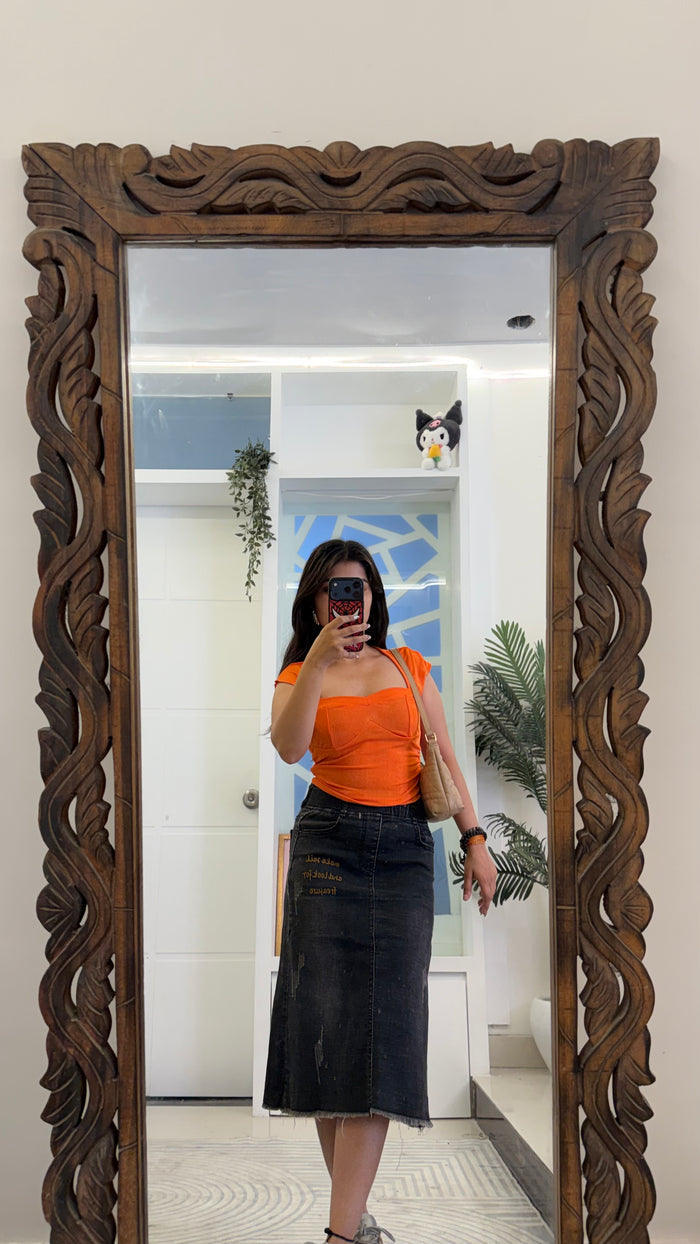 10 Pinterest Denim Skirt 28 waist/l:25