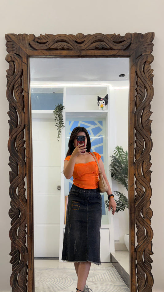 10 Pinterest Denim Skirt 28 waist/l:25