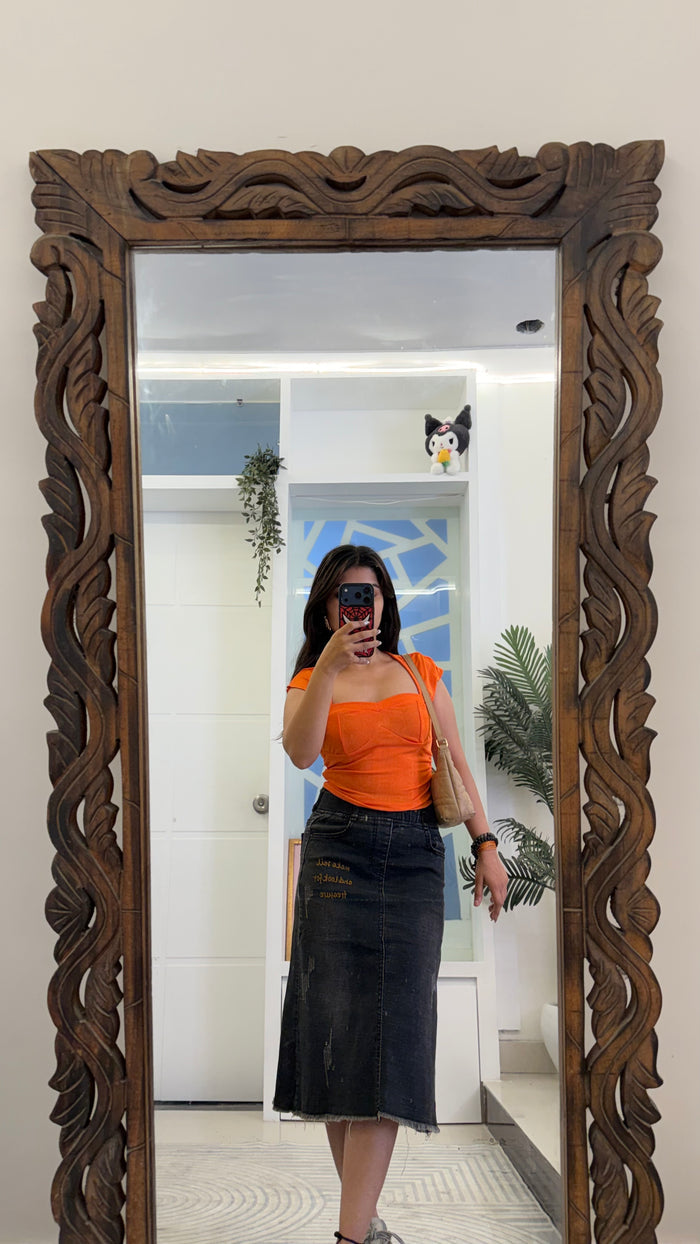 10 Pinterest Denim Skirt 28 waist/l:25