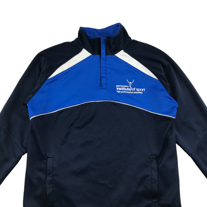 11-13 years navy half-zip Ccotland sport sweater